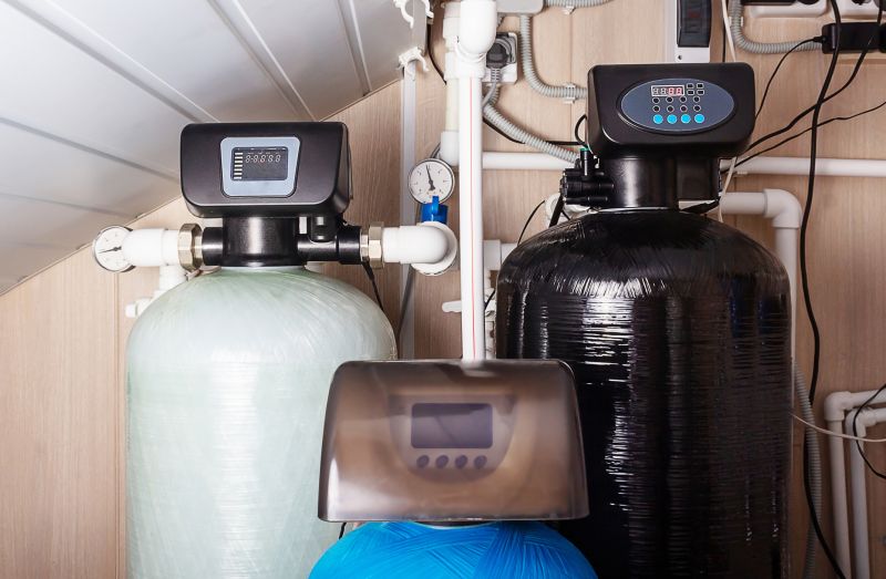 Water Softener System in Place